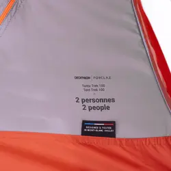 چادر کوهنوردی فورکلاز 2 نفره Forclaz Trekking Tent - 2 Person - Orange - MT100 - خرید آنلاین لوازم و تجهیزات کمپینگ و کوهنوردی