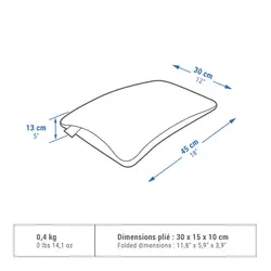 بالشت بادی کچوا Quechua Camping Pillow - Blue - COMFORT - خرید آنلاین لوازم و تجهیزات کمپینگ و کوهنوردی