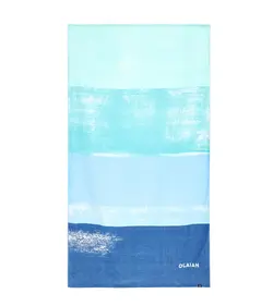 حوله اُلیان دکتلون Olaian Beach Towel - L Length - 145 X 85 cm - Printed / Blue - خرید آنلاین لوازم و تجهیزات کمپینگ و کوهنوردی
