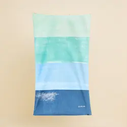حوله اُلیان دکتلون Olaian Beach Towel - L Length - 145 X 85 cm - Printed / Blue - خرید آنلاین لوازم و تجهیزات کمپینگ و کوهنوردی