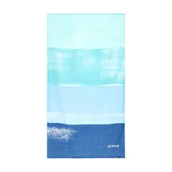 حوله اُلیان دکتلون Olaian Beach Towel - L Length - 145 X 85 cm - Printed / Blue - خرید آنلاین لوازم و تجهیزات کمپینگ و کوهنوردی