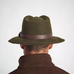 کلاه فدورا مردانه سولوگناک Solognac Fedora Hat - Hunting and Nature Watching - Green - 100 - خرید آنلاین لوازم و تجهیزات کمپینگ و کوهنوردی