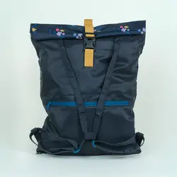 کوله پشتی استخر نابایجی - دکتلون Nabaiji Swimming Backpack - Navy Blue / printed - Lighty 100 - خرید آنلاین لوازم و تجهیزات کمپینگ و کوهنوردی