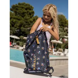 کوله پشتی استخر نابایجی - دکتلون Nabaiji Swimming Backpack - Navy Blue / printed - Lighty 100 - خرید آنلاین لوازم و تجهیزات کمپینگ و کوهنوردی