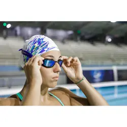کلاه شنا نابایجی - دکتلون Nabaiji Silicone Swim Cap - Flame Printed / White - خرید آنلاین لوازم و تجهیزات کمپینگ و کوهنوردی