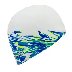 کلاه شنا نابایجی - دکتلون Nabaiji Silicone Swim Cap - Flame Printed / White - خرید آنلاین لوازم و تجهیزات کمپینگ و کوهنوردی