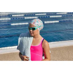 کلاه شنا نابایجی - دکتلون Nabaiji Silicone Swimming Cap - White / Dino Printed - 500 - خرید آنلاین لوازم و تجهیزات کمپینگ و کوهنوردی