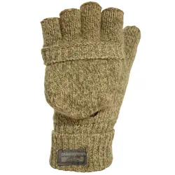 دستکش پشمی شکار سولوگناک Solognac Gloves - Brown - 100 - خرید آنلاین لوازم و تجهیزات کمپینگ و کوهنوردی