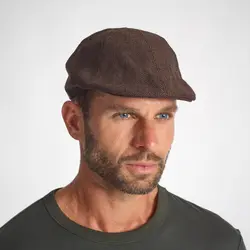 کلاه شکار سولوگناک Solognac Cap Hat - Hunting and Nature Observation - Brown - Tweed Plate - خرید آنلاین لوازم و تجهیزات کمپینگ و کوهنوردی