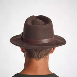کلاه فدورا مردانه سولوگناک Solognac Fedora Hat - Hunting and Nature Observation - Brown - 100 - خرید آنلاین لوازم و تجهیزات کمپینگ و کوهنوردی