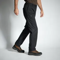 شلوار شکار سولوگناک (پیش خرید) Solognac Men's Cargo Hunting Pants - Black - Hunting and Nature Observation - Steppe 300 - خرید آنلاین لوازم و تجهیزات کمپینگ و کوهنوردی