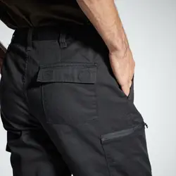 شلوار شکار سولوگناک (پیش خرید) Solognac Men's Cargo Hunting Pants - Black - Hunting and Nature Observation - Steppe 300 - خرید آنلاین لوازم و تجهیزات کمپینگ و کوهنوردی