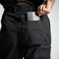 شلوار شکار سولوگناک (پیش خرید) Solognac Men's Cargo Hunting Pants - Black - Hunting and Nature Observation - Steppe 300 - خرید آنلاین لوازم و تجهیزات کمپینگ و کوهنوردی