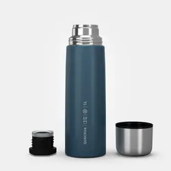 فلاسک استیل کچوا Quechua Stainless Steel Outdoor Thermos - 1 Liter - Blue - خرید آنلاین لوازم و تجهیزات کمپینگ و کوهنوردی