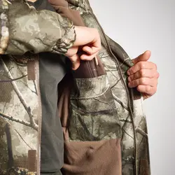 کاپشن شکار سولوگناک طرح استتار (پیش خرید) Solognac Men's Camouflage Hunting Jacket - Hunting and Nature Observation - 100 - خرید آنلاین لوازم و تجهیزات کمپینگ و کوهنوردی