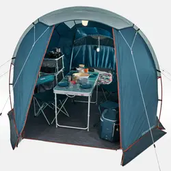 چادر کچوا 4.1 کمپینگ - آرپناز (پیش خرید) Quechua 4 Person Camping Tent - 1 Room - Arpenaz 4.1 - Dark petrol blue - خرید آنلاین لوازم و تجهیزات کمپینگ و کوهنوردی