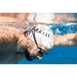 کلاه شنا نابایجی - دکتلون Nabaiji Silicone Swimming Cap - White - 500 - ثانی کمپینگ