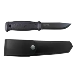 چاقو موراکنیو گاربرگ کربن غلاف چرم Morakniv Garberg BlackBlade™ with Leather Sheath (C) - ثانی کمپینگ