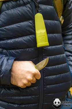 چاقو موراکنیو الدریس با کیت آتشزنه Morakniv Eldris with Fire Kit (S) - Green - ثانی کمپینگ