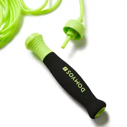 طناب ورزشی دمیوس - دکتلون Domyos Jump Rope 500 - Foam Handle - Green - ثانی کمپینگ