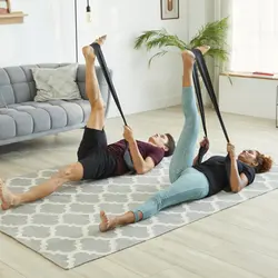کش ورزشی / پیلاتس انایامبا 2 کیلوگرم - دکتلون Nyamba Elastic Pilates Band - 2 Kg - Blue - Easy Level - ثانی کمپینگ