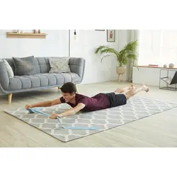 کش ورزشی / پیلاتس انایامبا 2 کیلوگرم - دکتلون Nyamba Elastic Pilates Band - 2 Kg - Blue - Easy Level - ثانی کمپینگ