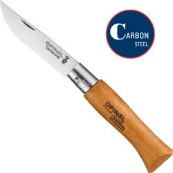 چاقو اپینل 04 کربن Opinel No.04 Carbon Steel Folding Knife - ثانی کمپینگ