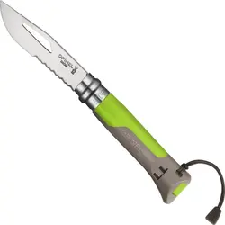 چاقو اپینل 08 آتدور Opinel No.08 Stainless Steel Folding Knife - Outdoor Brown Green - ثانی کمپینگ