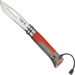 چاقو اپینل 08 آتدور Opinel No.08 Stainless Steel Folding Knife - Outdoor Brown Red - ثانی کمپینگ