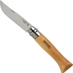 چاقو اپینل 08 استنلس - چوب راش Opinel No.08 Stainless Steel Folding Knife | Beech wood - ثانی کمپینگ