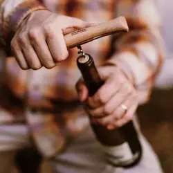 چاقو اپینل 10 استنلس با چوب پنبه باز کن Opinel No.10 Corkscrew Stainless Steel Folding Knife - ثانی کمپینگ