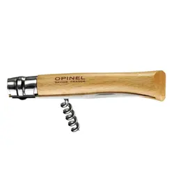 چاقو اپینل 10 استنلس با چوب پنبه باز کن Opinel No.10 Corkscrew Stainless Steel Folding Knife - ثانی کمپینگ