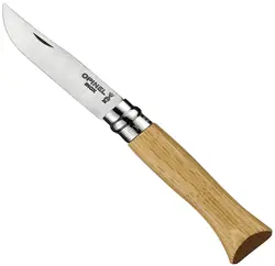 چاقو اپینل 06 استنلس - چوب بلوط Opinel No.06 Stainless Steel Folding Knife | Premium Oak wood - ثانی کمپینگ