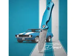 چاقو بوکر زولینگن 1969 زد 28 داماس Böker Manufaktur Solingen 1969 Z28-Damast - ثانی کمپینگ