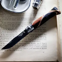 چاقو اپینل 08 استنلس - برونو چاپرون - لوکس ادیشن Opinel No.08 Stainless Steel Folding Knife - Bruno Chaperon - ثانی کمپینگ