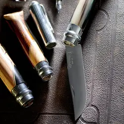 چاقو اپینل 08 استنلس - برونو چاپرون - لوکس ادیشن Opinel No.08 Stainless Steel Folding Knife - Bruno Chaperon - ثانی کمپینگ