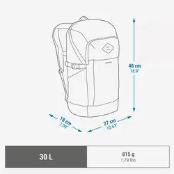 کوله پشتی کوهنوردی کچوا 30 لیتری Quechua Outdoor Backpack - 30 L - NH Arpenaz 500 - ثانی کمپینگ