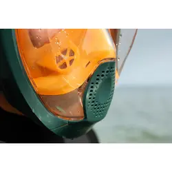 ماسک غواصی سوبا - دکتلون (سوبِآ) Subea Easybreath 540 Freetalk Adult Underwater Exploration Mask - Orange 900 - ثانی کمپینگ