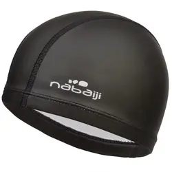 کلاه شنا نابایجی - دکتلون Nabaiji Coated Swimming Cap - Size L - Black - ثانی کمپینگ