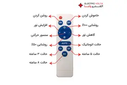 قیمت پروژکتور خورشیدی 240 وات سولار فانوس IP66 ریموت دار 4M