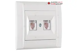 قیمت و خرید سوکت دوبل تلفن مدل دفنه ماکل - الکترو ولتا