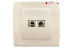 قیمت و خرید سوکت دوبل تلفن مدل نسیم نسیم - الکترو ولتا