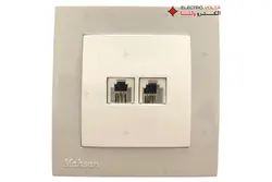 قیمت و خرید سوکت دوبل تلفن مدل نسیم نسیم - الکترو ولتا
