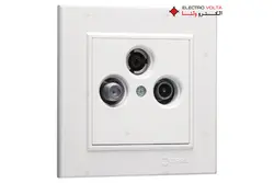 قیمت و خرید پریز TV - SAT - FM کاره‌آ ماکل - الکترو ولتا