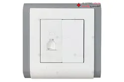 قیمت و خرید پریز تلفن مدل جول - الکترو ولتا