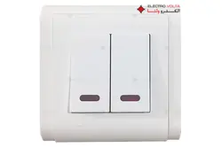 قیمت و خرید کلید دو پل روشنایی مدل جول - الکترو ولتا