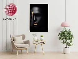 تابلو زن سیاه پوست مدل سحر-چاپ شاسی - عکس هایی که حرف میزنن