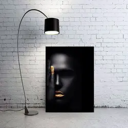 تابلو زن سیاه پوست مدل سحر-چاپ شاسی - عکس هایی که حرف میزنن