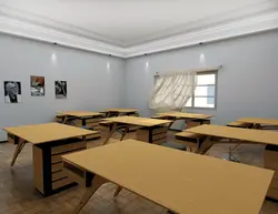 مدل آماده مدرسه معماری #4 در اسکچاپ به همراه تنظیمات رندر