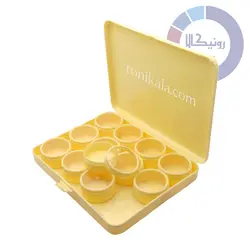 جعبه نگین 12 تکه پلاستیکی